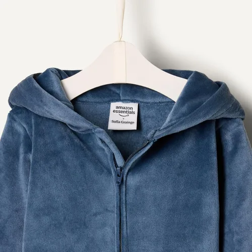 Vista 4 de Tienda Essentials x Sofia Grainge Unisex Babies' Velour Hooded Coverall