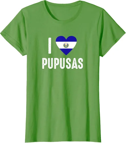 Vista 55 de Camiseta I Love Pupusa from El Salvador