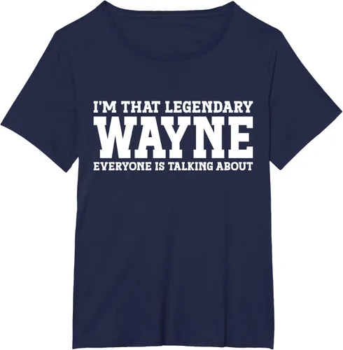 Vista 18 de Wayne Personal Name Funny Wayne Camiseta, Negro