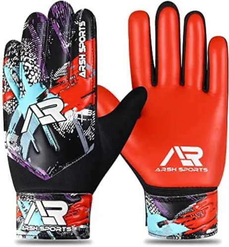 Vista 5 de Guantes de portero de fútbol, guantes de portero de fútbol para niños, jóvenes y niños con protección doble en la muñeca y palma de súper agarre