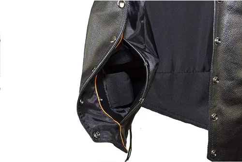 Vista 3 de Chaleco de cuero negro para mujer con trenza en cordones laterales delanteros y traseros