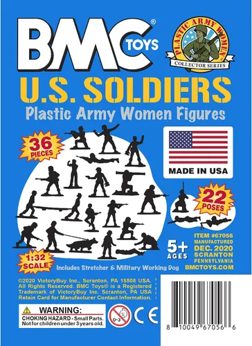 Vista 9 de BMC - Figuras de plástico para mujer, 36 unidades, color azul, fabricadas en Estados Unidos