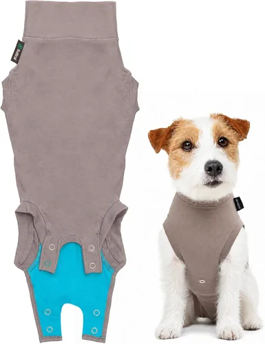 Vista 29 de Traje de recuperación Suitical para perros, de color negro, XXXS, Negro