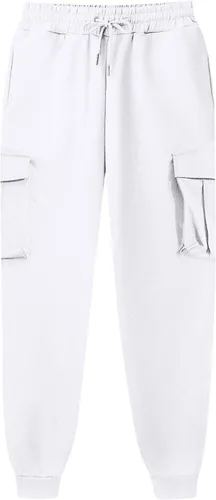 Vista 3 de Pantalones cargo para hombre, holgados, pantalones deportivos para hombre, pantalones deportivos casuales, pantalones de carga rectos, pantalones