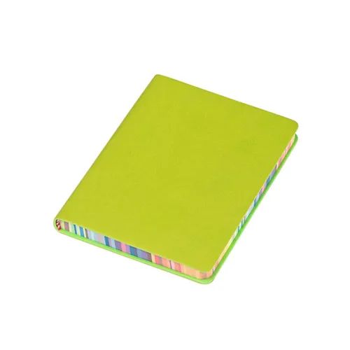 Vista 6 de Softcover Leather Notebook Business Notepad Travel Journal Ribbon 200 Pages Wide Lined 6 Colors Office Supplies leather notebook lined a6 a5 a4 pu