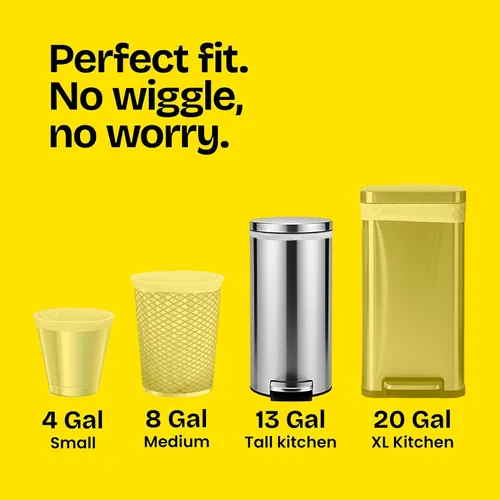 Vista 14 de Glad ForceFlex Bolsas de basura altas para cocina, 13 galones, Pine-Sol Original, 40 unidades (el paquete puede variar)