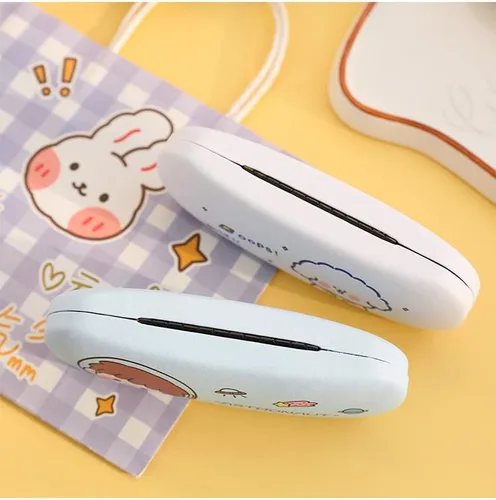 Vista 4 de Kawaii - Fundas rígidas para lentes de cáscara dura, bonita funda protectora estética, soporte de caja de almacenamiento para suministros de regreso