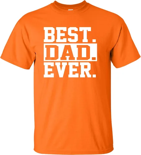 Vista 4 de Go All Out Camiseta de adulto para el día del padre con texto en inglés Best Dad Ever #1 Dad World's Greatest Dad