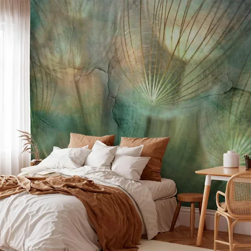 Vista 5 de artgeist Mural de pared de dientes de león de 77 x 55 pulgadas, papel tapiz autoadhesivo para despegar y pegar, calcomanía grande extraíble, #06