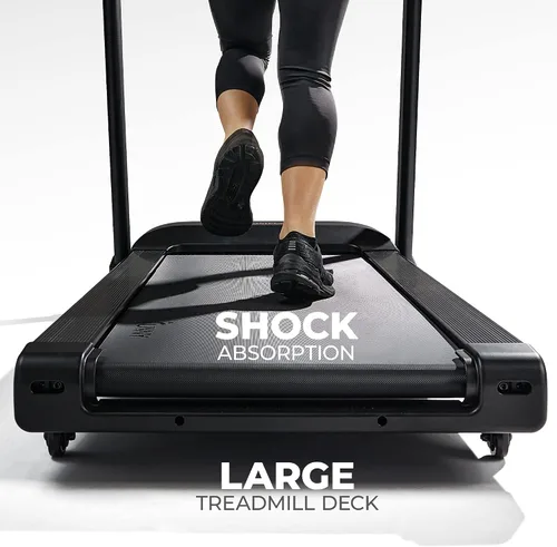 Vista 4 de Sunny Health & Fitness Treadmill Elite Smart Auto Incline for Home Use, Wide Running and Walking Deck, Flex Shock Suspension with 300 LB