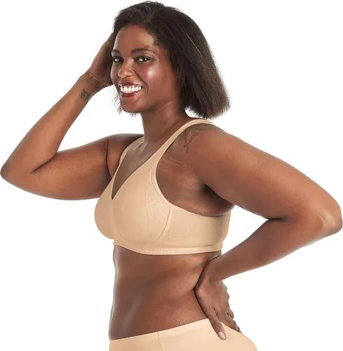 Vista 2 de Playtex Womens 18 Hour Seamless Smoothing Full Coverage Bra Cool Comfort Wireless Wire-Free 1-Pack and 2-Pack US4049