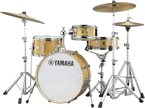 Vista 5 de Yamaha Stage Custom Hip One-Box - Juego de batería de 4 piezas - 20" Kick, Blanco Clásico