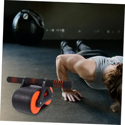 Vista 3 de Zerodeko Rueda de rodillo abdominal con rodillera para gimnasio en casa, equipo de fitness, entrenamiento muscular abdominal para fortalecimiento