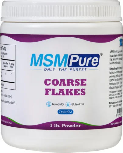 Vista 2 de Kala Health MSMPure Coarse Flakes 1lb and Muscle & Joint Cream Paquete de 2 onzas