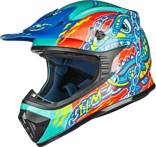 Vista 13 de ILM Casco de cara completa para motocicleta, motocross y cuatrimoto para niños y jóvenes, aprobado por el Departamento de Transporte de Estados