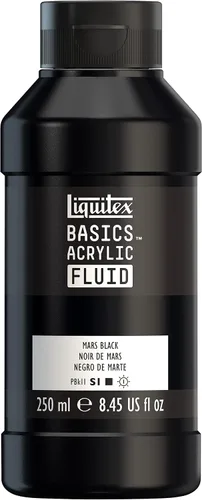 Vista 13 de Liquitex BASICS - Pintura acrílica fluida, botella de 4 onzas, tono permanente carmesí lizarina Super Versatile, Fine Art Pigments; Fluid