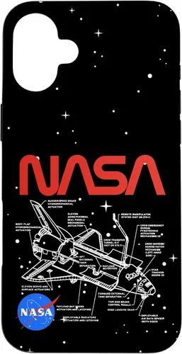 Vista 23 de NASA Carcasa con logotipo de Space Shuttle Schematic para iPhone 17