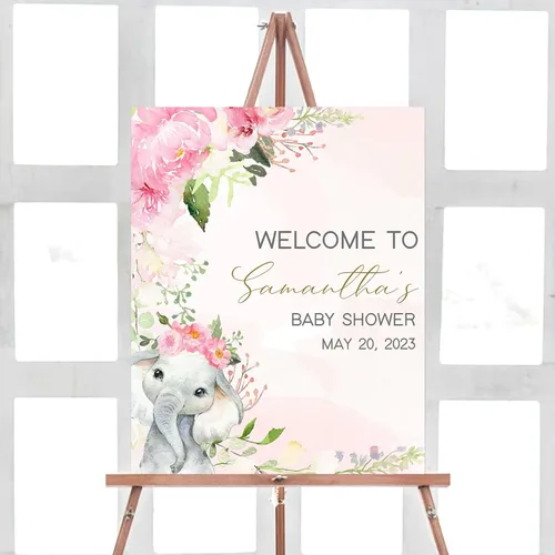 Vista 30 de Señal de bienvenida de animales para baby shower, letrero de baby shower de rey león)*