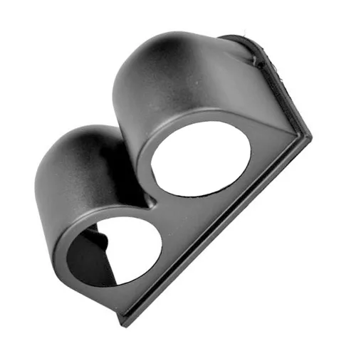 Vista 4 de E Support™ montura de 2" con un hueco para tablero para montar manómetros medidores para auto, ajuste universal, color negro Soporte universal