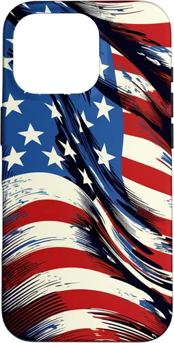 Vista 20 de iPhone 16 Cool USA Flag - Estados Unidos de América - Funda de diseño patriótico
