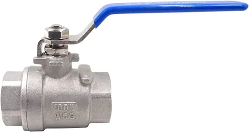 Vista 7 de Válvula de bola de acero inoxidable NPT 1 rosca (1-1/4 pulgadas de diámetro interior), válvula de cierre bidireccional para grifo de agua a gas
