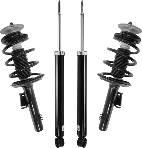 Vista 64 de Detroit Axle - Puntales y Amortiguadores para Chevy Traverse Buick Enclave GMC Acadia Saturn Outlook 2007-2012, 2 puntales delanteros con resorte