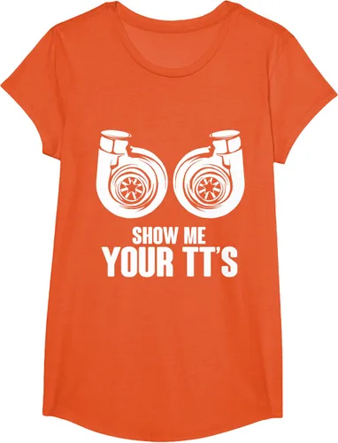 Vista 69 de Funny Show Me Your TT's Twin Turbo Car Racing Camiseta, Negro, S