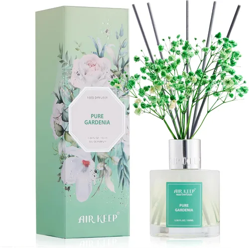 Vista 36 de Airkeep Juego de difusor de varillas – 3.38 onzas líquidas (3.4 fl oz), difusor de aroma de bambú para el hogar, incluye 8 varillas difusoras