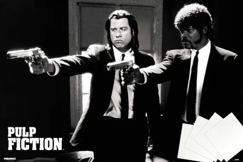 Vista 8 de POSTER STOP ONLINE Pulp Fiction - Póster de película (Vincent & Jules - Guns) (tamaño: 36" x 24")