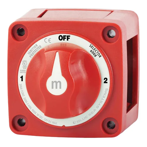 Vista 11 de Blue Sea Systems 6008200 Serie m-Series Mini Interruptor de batería Selector de 3 posiciones, negro