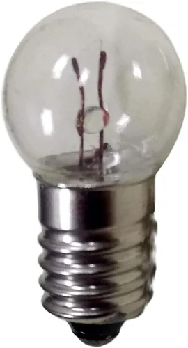 Vista 2 de DC 50pcs E10 1.5V 0.3A Bombilla Blanca Cálida Bombilla Base de Tornillo Miniatura (1.5V)