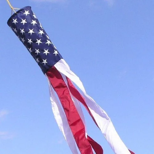 Vista 3 de Annin Flagmakers American Flag All Weather SolarGuard Nyl-Glo Windsock, 5 x 36 pulgadas (modelo 273)