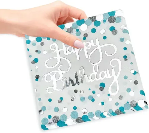Vista 8 de Servilletas desechables de 2 capas desechables ecológicas para fiestas de cumpleaños para adultos y niños, paquete de 40 servilletas desechables