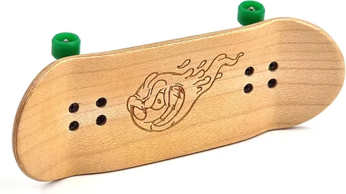 Vista 2 de SPITBOARDS 34mm x 96mm Juego Completo de Diapasón Profesional para Dedos Tablero de Madera Real Barras con Tuercas de Bloqueo y Bujes Ruedas