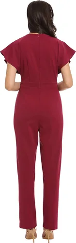 Vista 3 de London Times Mono de murciélago con cuello en V para mujer