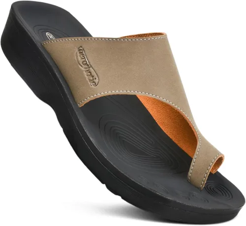 Vista 9 de AEROTHOTIC - Sandalias con soporte de arco cómodas para mujer, con punta dividida, estilo elegante, con almohadilla y correa, con plantilla