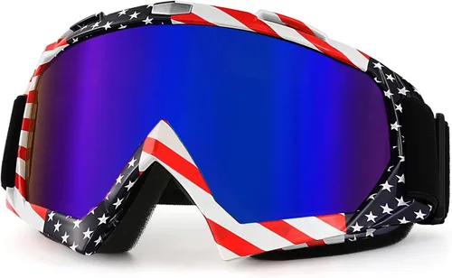 Vista 13 de Gafas para bicicleta de motocross, motocicleta, ATV, lentes para cuatro ruedas todoterreno, gafas de casco de carreras MX
