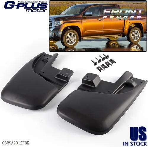 Vista 7 de G-PLUS Guardabarros moldeados resistentes compatibles con Toyota Tacoma 2005-2015, guardabarros protectores contra salpicaduras 2 piezas