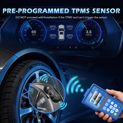 Vista 7 de RENECTIV Sensor TPMS, sistema de monitoreo de presión de neumáticos de 315 Mhz, juego de 1