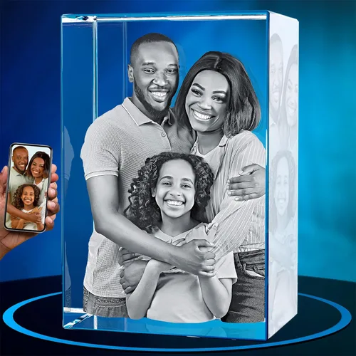 Vista 9 de ArtPix 3D Foto de cristal, regalos personalizados de Navidad para esposa, mujer, mamá, ella, él, hombres, madre, abuela, gran regalo personalizado