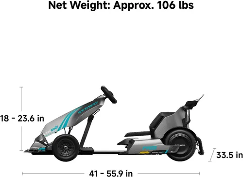 Vista 20 de Segway Ninebot Gokart Pro 2 - High-Speed Electric Go Kart for Ages 14+, Drift & Race with Speeds Up to 26.7 mph