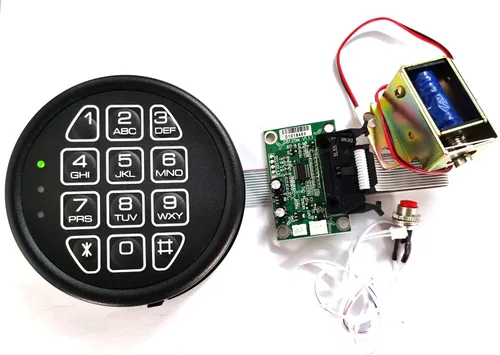 Vista 5 de Reemplazo de seguro para armas, cerradura electrónica con teclado negro