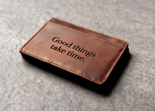 Vista 4 de Personalized Distressed Leather Flip Wallet by Left Coast Original