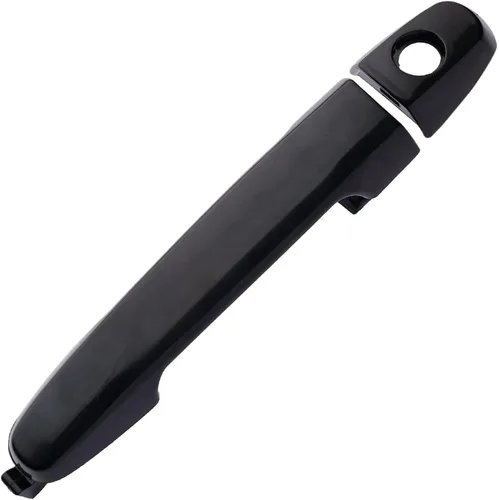 Vista 9 de Manija de puerta trasera para conductor y pasajero para 03-13 Toyota Corolla, RAV4/Highlander, Pontiac Vibe, 02-06 Camry, sin llavero, negro