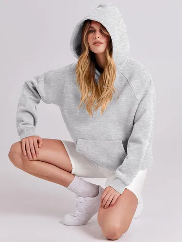 Vista 104 de ANRABESS - Sudaderas con capucha para mujer, sobre talla, de vellón de manga larga, modelo de 2024, para otoño