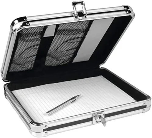 Vista 3 de Vaultz Estuche con Candado Deluxe para Tablet y Portátil, Negro Táctico, VZ03760