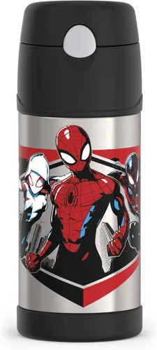 Vista 49 de THERMOS FUNTAINER Botella de agua con pajita, 12 onzas, Avengers
