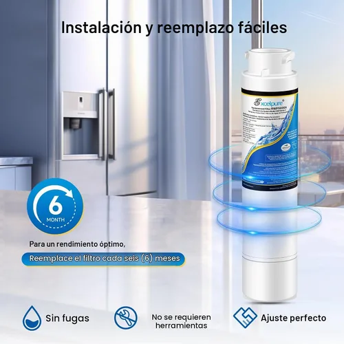 Vista 6 de EXCELPURE RWF5800A Filtro de agua para refrigerador de reemplazo para Frigidaire EPTWFU01 EWF02 Pure Source Ultra II, PureSource Ultra 2, SCWFTCTO