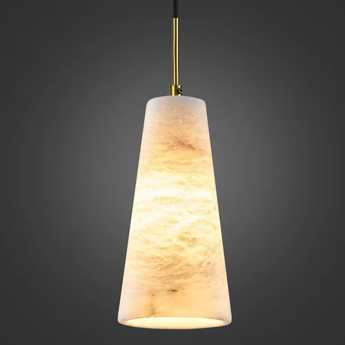 Vista 12 de Luces colgantes de alabastro natural, isla de cocina, pantalla cónica de mármol blanco, modernas lámparas de techo negras para mesa de comedor, sala