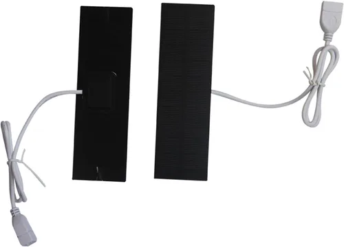 Vista 6 de Cargador de batería de panel solar – Carga rápida versátil y duradera, moderno, resistente, 3 W, paquete de teléfono alimentado por banco, multiuso